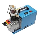 HOARLICN 1800wdruckluftkompresso, Luftkompressor Hochdruck 30mpa Kompressor Luft 220v 100l Wasserkühlung+Luftkühlung Mit Hochdruck-Gasleitung 2800 U/Min Fur Nagelpistolen (Norm)
