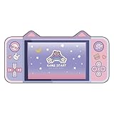 Fulenyi Niedliche Schreibtischunterlage, groß, Pastellrosa, Katze, rutschfest, wasserdicht, für Laptop, Schreibtischdekoration