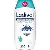 Ladival Après Pflege Gel für allergische Haut - Sonnencreme kühlend und feuchtigkeitsspendend bei Sonnenallergie & Mallorca-Akne, für empfindliche Haut, Erwachsene & Kinder ab 6 Monaten, Ladival 200ml