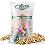 Streufutter | Vogelfutter wildvögel ganzjährig | Vogelfutter Wildvogelfutter 4 Jahreszeiten Premium Mischung | Streufutter für Wildvögel (10KG)