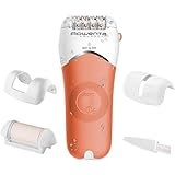 Epilator Rowenta Aqua Soft EP4920F0, 24 tweezers, 2 speeds, Wet/Dry, Coral