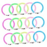 TOYANDONA 20 Stück Teiliges Fluoreszierendes Armband Leuchtende Neon party accessoires Fluoreszierende Knicklichter für Geburtstag Hochzeit Halloween und Konzert Stilvolle Dekoration