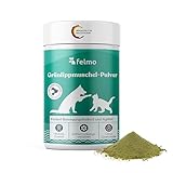 Felmo Grünlippmuschel-Pulver für Hunde & Katzen (150g) 100% natürliche Zutaten ohne künstliche Zusatzstoffe - Stärkt Bänder - Knochen und unterstützt die Gelenkfunktionen- von Tierärzten empfohlen