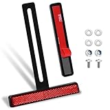 polarmotor Rückstrahler Motorrad Reflektor Hinten E4-Geprüft Mit Lange T-Halter（Länge 130mm Schmal 108 * 18 * 10mm Rot Universal Katzenaugen