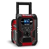 Einhell Akku-Baustellenradio TE-CR 18 Li DAB+/FM/BT - Solo Power X-Change (18 V, DAB+, FM, Bluetooth, AUX, USB, automatische Sendersuche, TFT-Farbdisplay, IP65, ohne Akku)