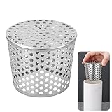 Dachrinnen Laubschutz aus Edelstahl,Regenrinnen Laubschutz,Fallrohrschutz,Laubschutz Dachrinne,Laubfang Fallrohr für Flachdachablauf,Abflüsse Fallrohre,Dachrinne Sieb,Regenwasserfilter (63mm)