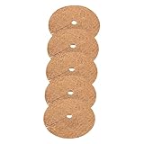 Abaodam 5 Stück Kokospalmendichtung Blumentopfpflanzenschutz Kokosfasern Mulchring Baumring Anti Gras Matte Runde Anti Gras Ringmatte Kokos Liner Mulchring Kokos Liner