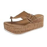 Generisch Flip Flops Damen Hausschuhe Einfarbige Besucherhausschuh Dicke Sohle Badeslide Orthopädische Sommerlatschen Plateau Sommer Pantoletten Weiche Fussbett Badelatschen Hausschlappen