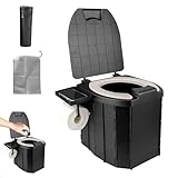 IXYHKB Campingtoilette, Faltbar Camping Toiletten, Mobile Toilette, Tragbare Trockentrenntoilette mit Deckel, Camping WC, Falttoilette Camping, Camping Toilette für Outdoor