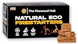160 umweltfreundliche Kaminanzünder aus Naturholz – nachhaltige Holzfaser-Feueranzünder, perfekt für Holzbrenner, Feuerstellen, Pizzaöfen und Grills Der perfekte Feueranzünder für jeden Anlass (160)