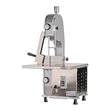 Romux® Bandknochensäge 52 x 47 cm aus Edelstahl | Säge für Fleisch, Knochen und Gefriergut mit Schnitthöhe von 180 mm und 1100 W