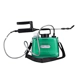 SUNGOOYUE Batteriebetriebenes Elektrisches Sprühgerät, 5 L, 2000 MAh, Tragbar, mit 4 Düsen, Automatische Steuerung Zum Waschen von Autos Im Garten, Multifunktionales ABS PE (Green)
