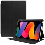 HGWALP Ultra Slim Universal Tablet Hülle 9-11 Zoll, Folio Stand Tablet Schutzhülle für 9' 9.7' 10' 10.1' 10.5' 11' Touchscreen Tablet mit Mehreren Blickwinkeln und Kameraloch Design-Schwarz
