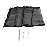 DGLDCSHUAI Haustier-Netzgitter, faltbar, schützendes, multifunktionales Katzen- und Hundeschutzgitter für Treppen, Türen, Schwarz