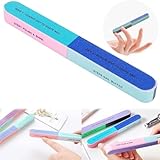 QSLKI Nagelpolierblock, 7-stufig, Nagelfeilen Doppelseitige, waschbare und wiederverwendbare Nagelfeilen, Doppelseitige Nagelfeilen für Nagelstudio und Zuhause