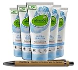 5er Set: Duschcreme Ultra Sensitiv, 200 ml - für sehr empfindliche Haut + Kugelschreiber