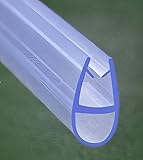 Aica Sanitär 90cm Duschtürdichtung Dichtung Duschabtrennung Duschkabine Gummilippe Dusche Wasserabweiser für 4-8mm Glas