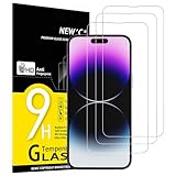 NEW'C 3 Stück für iPhone 14 Pro Max für Panzerglas (6,7 Zoll), Frei von Kratzern, 9H Härte, HD Displayschutzfolie, 0.33mm Ultra-klar, Ultrabeständig