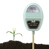 Bodenfeuchtemessgerät, 4-in-1-Boden-pH-Tester, Bodenfeuchtigkeits-/Licht-/Nährstoff-/pH-Messgerät Für Gartenarbeit, Rasen, Landwirtschaft, Keine Batterien Erforderlich