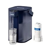 Waterdrop Sofortiger Elektrischer Wasserfilter Kanne, 3.5L 3 Monate Wasserfilter Outdoor Trinkwasser System, Reduziert Chlor, Blei, Quecksilber, PFAS, PFOA/PFOS, Blau (mit 1 757 Liter Filter)