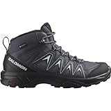 Salomon X Braze Mid Gore-Tex Damen Wander Wasserdichte Schuhe, Hiking-Basics, Sportliches Design, Vielseitiger Einsatz, Ebony, 40 2/3