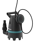 Gardena Schmutzwasser-Tauchpumpe 9200 Basic: Elektrische Tauchpumpe mit Fördermenge 9200 l/h, Schwimmschalter mit Dauerlauffunktion (9007-47)