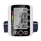 Blutdruck Messgerät für den Heimgebrauch,Oberarm-blood pressure monitor,vollautomatisches Blutdruckmessgerät große Manschette,2 * 99 Speicher,Einfach zu bedienen