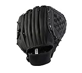 CZ-XING Outdoor Baseball Handschuh Sport Schlaghandschuhe Baseball-Handschuh Teenager Baseball Handschuhe Softball Sport Handschuhe Mehrfarbig (Schwarz, L)