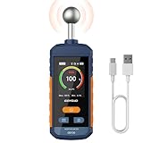 GOYOJO Feuchtigkeitsmessgerät Wand, Wiederaufladbar mit 5-40mm Kugelsensor, Zerstörungsfreie Scans für Holz/Wände/Baustellen, Einstellbare Alarme & Temperaturanzeige