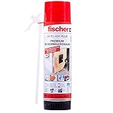 fischer Premium 2K Schnellschaum PU 400 PLUS, Montageschaum für schnelles & sicheres Befestigen, Bauschaum zum Aus- & Unterschäumen, optimiertes Aktivierungssystem, 400 ml