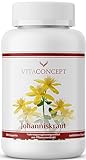 Johanniskraut Extrakt I 5000 mg pro Kapsel I inkl. natürlichem Hypericin und Hyperforin I zertifiziert laborgeprüft I 180 Kapseln I vegan I Vitaconcept