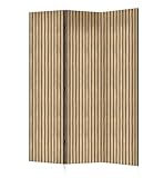 framed concept Paravent Raumteiler | Holzrahmen | 135x172 cm, 3-teilig einseitig, Sichtschutzwand