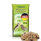 Eggersmann volaris 25 kg Fettkörner | Vogelfutter Wildvögel ganzjährig | Wildvogelfutter für das ganze Jahr | Fettreiches Streufutter für alle Vogelarten