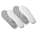 Pyatofy 5 Paar 4D-Memory-Foam-Einlegesohlen, 4D-Komfort bei Konstanter Temperatur, U-Förmige Sport-Memory-Foam-Schuheinlagen, Größe 42