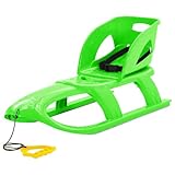 Homgoday Schlitten mit Lehne Grün 102,5x40x23 cm Polypropylen Schlitten Model93723