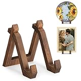 ANBOXIT Tellerständer Holz - Tellerhalter Ständer Es Kann als Display Ständer, Fotoständer, Bilderständer, Schallplatten Halter - 15,2 cm