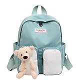 Jungen und Mädchen Schulranzen für Kinder, Kindergarten, Schulranzen, modisch, niedlich, Tier, Rucksack für Hunde, grün, Einheitsgröße