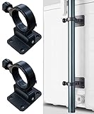 HOUSON 2 Stücke Sonnenschirmhalter, Angelschirm Halterbalkon Sonnenschirmhalter Balkongeländer Aluminium Bootsrutenhalter Zubehör 4.1cm*3.5cm*6.4cm