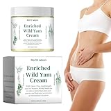 Wild Yam Cream, Yamswurzel Creme, Organic Enriched Wild Yam Creme, Wild Yam Creme für Hormonausgleich, Yamswurzelcreme für Damen, Bio-Feuchtigkeitscreme für die Gesichts- und Körperhau (100g)