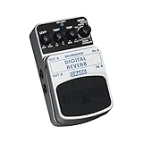 Behringer DR600 Digital Stereo Reverb Effektpedal, Silber, 1 Stück