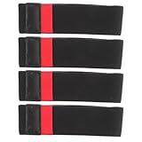 Toyvian 4 Stück Pack Angelrollen Fixiergurte aus Wetterbeständigem Nylon Rollenschutzband mit Stoßdämpfung für Spinnrollen und Baitcasting Rollen Vielseitiger Angelspulengurt für Sicheren