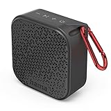 Hama Bluetooth-Lautsprecher Pocket 3.0 Box für Handy (kompakter Mini-Lautsprecher mit Bluetooth, AUX u. praktischem Karabiner klein, mobile Musikbox Bluetooth wasserdicht IP67, 14h Akku, 3,5W) schwarz