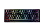 Razer Huntsman Mini (Red Switch) - Kompakte 60% Gaming Tastatur (Lineare Optisch-Mechanische Switches, Doubleshot PBT-Tastenkappen, Abnehmbares USB-C Kabel) QWERTZ DE-Layout | Schwarz