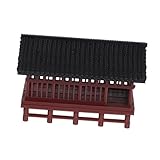 Milisten Asiatische Pavillon Statue für Mikrolandschaften Dekorative Figur für Aquarium und Desktop Leicht Pflegeleicht