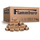 FLAMMBURO (7 kg) Öko Anzündwürfel vom Deutschen Hersteller, Grillanzünder, Kaminanzünder, Ofenanzünder, Anzündwürfel, Anzündwolle - DIN zertifizierte - Made in Germany - (7kg)