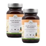 for you multi enzym komplex - 2x60 Kapseln Doppelpack Multienzyme von DigeZyme® mit Alpha-Amylase, Neutrale Protease, Cellulase, Lactase & Lipase hergestellt durch Fermentation + Bromelain & Papain