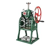 Manuelle, altmodische Eismaschine, Eiscrusher, Handkurbeldesign, einfaches und arbeitssparendes Eiscrushen, sorgt for energiesparende Nutzung zu Hause im Sommer.