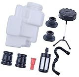 MKVAXR Kraftstofftankdeckel-Filterschlauch-Set, for STIHL, MS180 MS170 MS 180 170 018 017 W AV-Puffer/Kappen, 2-Takt-Kettensägen-Ersatzteil Tankdeckel für Gartengeräte