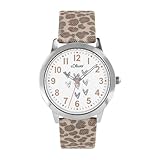 s.Oliver Armbanduhr Mädchen Kinder Quarzuhr Analog, mit Textil Armband, Silber, 3 bar Wasserdicht, Kommt in Uhren Geschenk Box, 2038606
