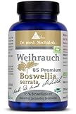 Weihrauch - Dr. med. Michalzik - Boswellia serrata - 400 mg je Kapsel, 100% indischer Weihrauch, Boswelliasäure 85% hochdosierte Weihrauchtabletten - ohne Zusatzstoffe von BIOTIKON®